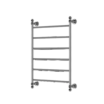 Heritage Style Chrome Heated Towel Rail - 6 bar 