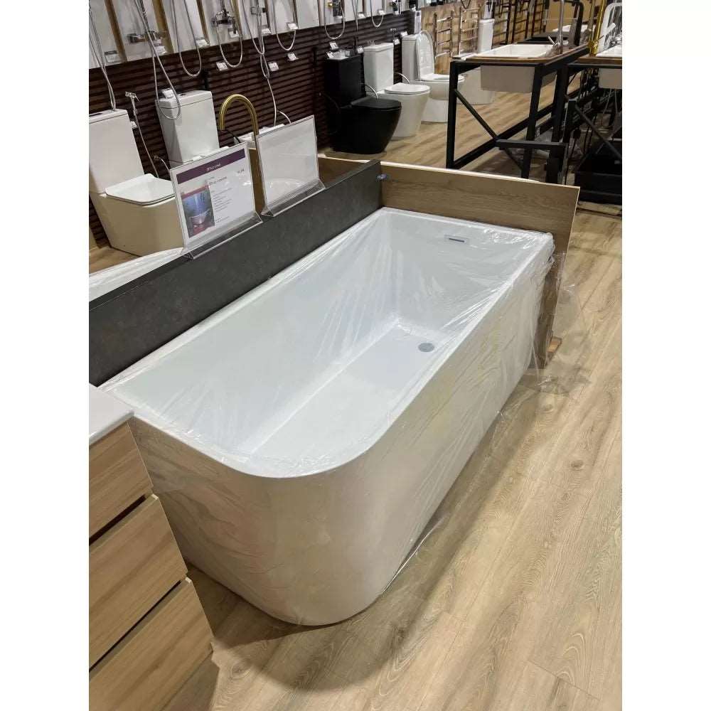1500MM RIGHT CORNER BACK TO WALL FREESTANDING BATH