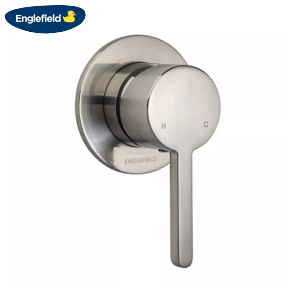 ENGLEFIELD STUDIO BATH/SHOWER MIXER PIN LEVER - BRUSHED NICKEL - The Tile Collection™