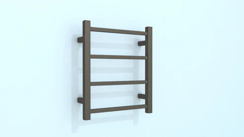 4 BAR SQUARE HEATED TOWEL RAIL DN 500H*420W*120D- GUNMETAL