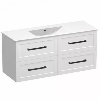 HAMPTON WALL HUNG VANITY | 1500MM | SHAKER STYLE | PLYWOOD | SINGLE BASE CABINET ONLY - The Tile Collection™