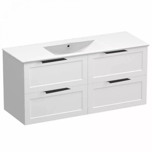 HAMPTON WALL HUNG VANITY | 1200MM | SHAKER STYLE | PLYWOOD | SINGLE BASIN