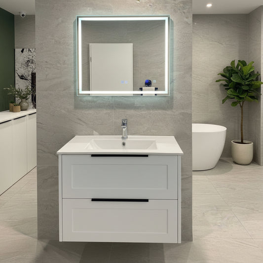 HAMPTON WALL HUNG VANITY | 900MM | SHAKER STYLE | PLYWOOD - The Tile Collection™