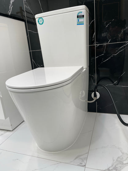 BROOKLYN OVERHEIGHT ZERO RIM TORNADO BTW TOILET SUITE 670X360X865