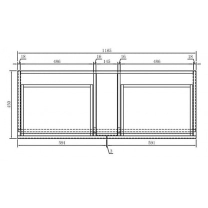 1200MM POLO GLOSS WHITE PLYWOOD FLOORSTANDING VANITY SINGLE BASIN - The Tile Collection™