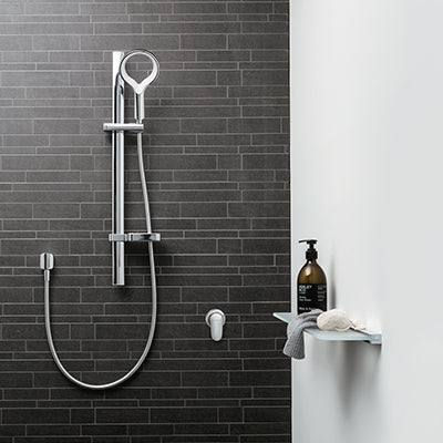 METHVEN AURAJET AIO RAIL SHOWER - CHROME & WHITE