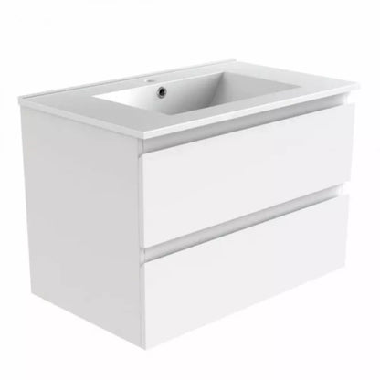 900MM NELSON GLOSS WHITE PLYWOOD WALL HUNG VANITY