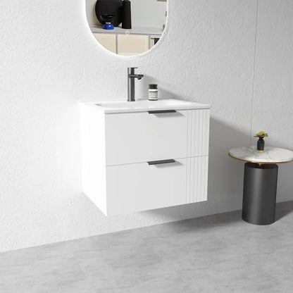 600MM AURA WALL HUNG VANITY WHITE | PLYWOOD