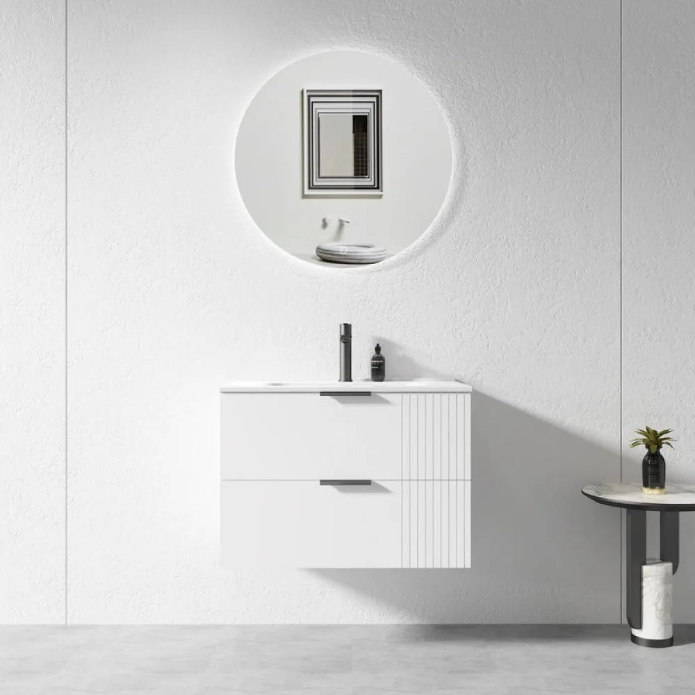 750MM AURA WALL HUNG VANITY WHITE | PLYWOOD - The Tile Collection™