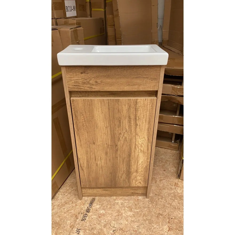 BC7 400MM PLYWOOD FLOOR STANDING VANITY WITH CERAMIC TOP - The Tile Collection™