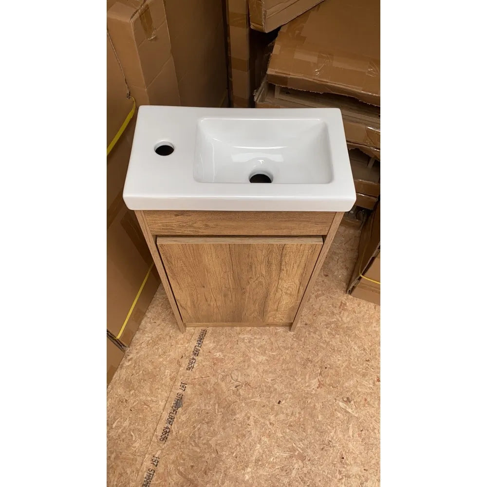 BC7 400MM PLYWOOD FLOOR STANDING VANITY WITH CERAMIC TOP - The Tile Collection™