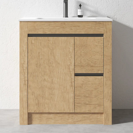 BC7 750mm PLYWOOD FLOOR STANDING VANITY WITH CERAMIC TOP