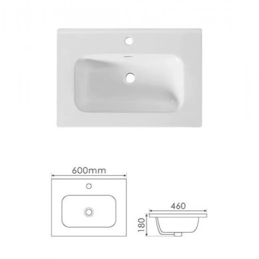 600MM AURA WALL HUNG VANITY WHITE | PLYWOOD