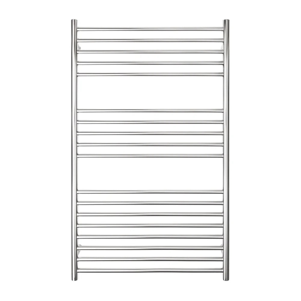 TRANQUILLITY 18 BAR WIDE PREMIUM ROUND HEATED TOWEL WARMER 1150H*700W*120D- POLISHED STAINLESS - The Tile Collection™