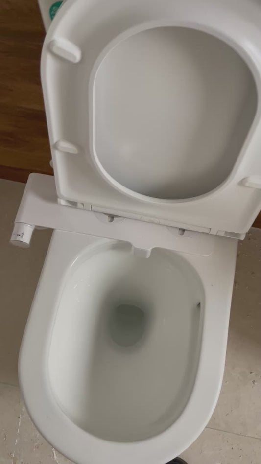 BROOKLYN OVERHEIGHT BACK TO WALL TOILET SUITE - RIMLESS VORTEX FLUSH