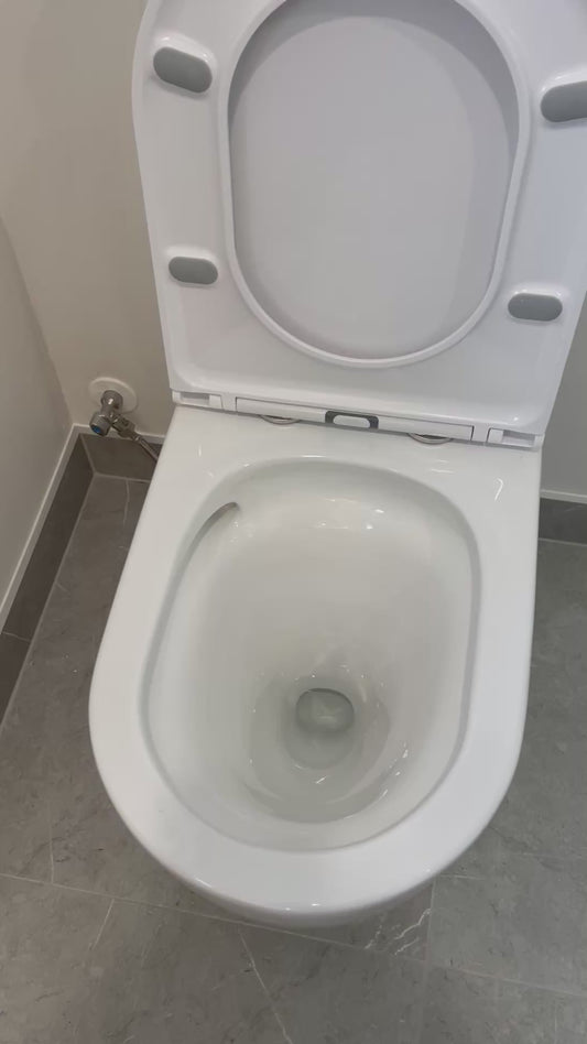 OCEANO OVERHEIGHT ZERO RIM TORNADO TOILET SUITE 660x370x850MM