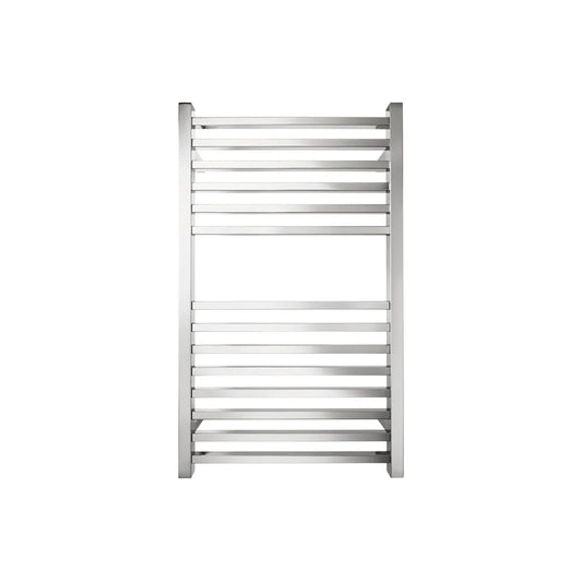 TRANQUILLITY 14 BAR PREMIUM SQUARE HEATED TOWEL WARMER 850H*510W*120D- POLISHED STAINLESS