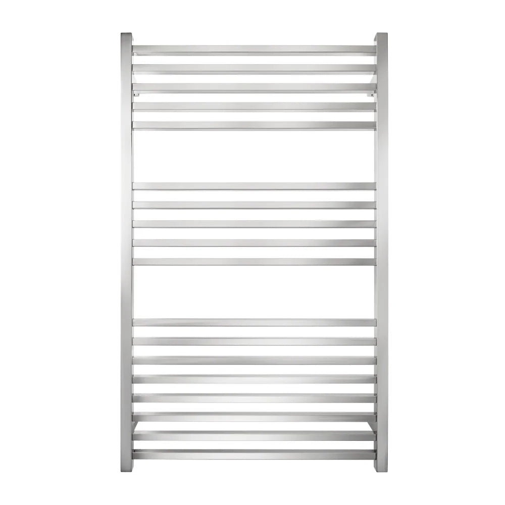 TRANQUILLITY 18 BAR WIDE PREMIUM SQUARE HEATED TOWEL WARMER 1150H*700W*120D- POLISHED STAINLESS