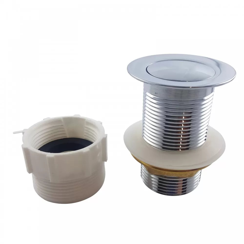 32MM SOLID BRASS BASIN POP UP WASTE WITHOUT OVERFLOW - CHROME - The Tile Collection™