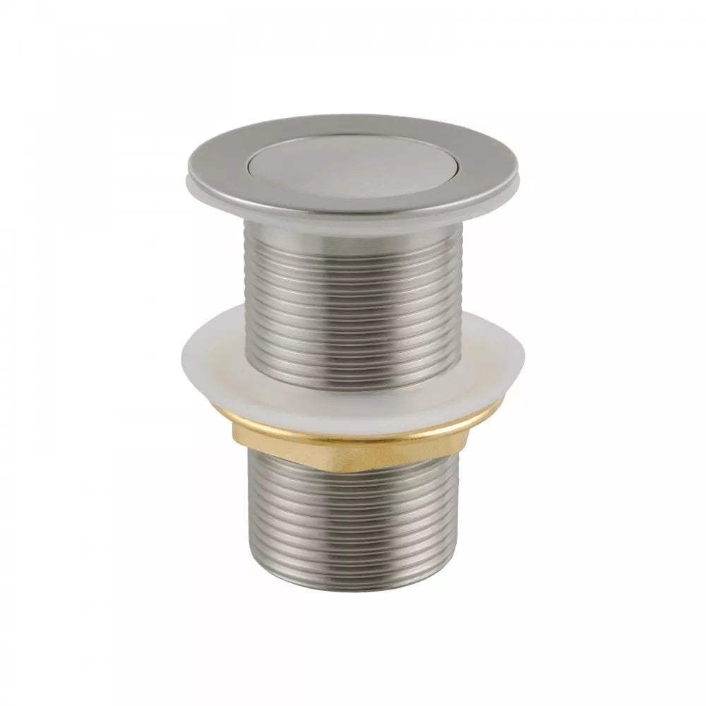 32MM SOLID BRASS BASIN POP UP WASTE WITHOUT OVERFLOW - BRUSHED NICKEL - The Tile Collection™