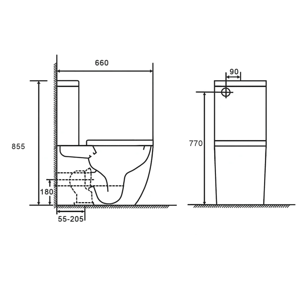 VICTORIA BACK TO WALL TOILET SUITE