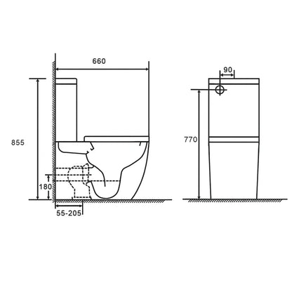 VICTORIA BACK TO WALL TOILET SUITE
