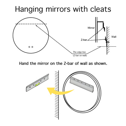 600MM ROUND LED MIRROR WITH MOTION SENSOR | DEMISTER | 3 COLOUR LIGHTS | 15MM RIM