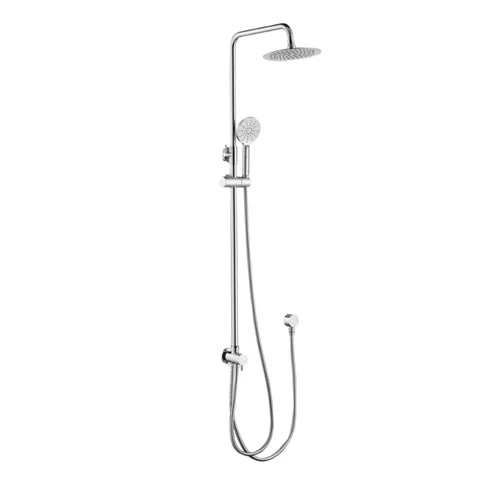 ROUND TWIN SHOWER COLUMN - CHROME