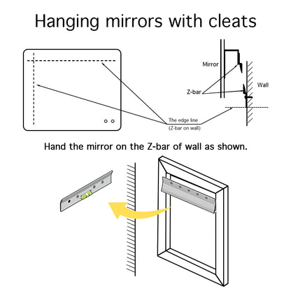 900X750MM RECTANGULAR LED MIRROR WITH MOTION SENSOR | DEMISTER | 3 COLOURS LIGHT