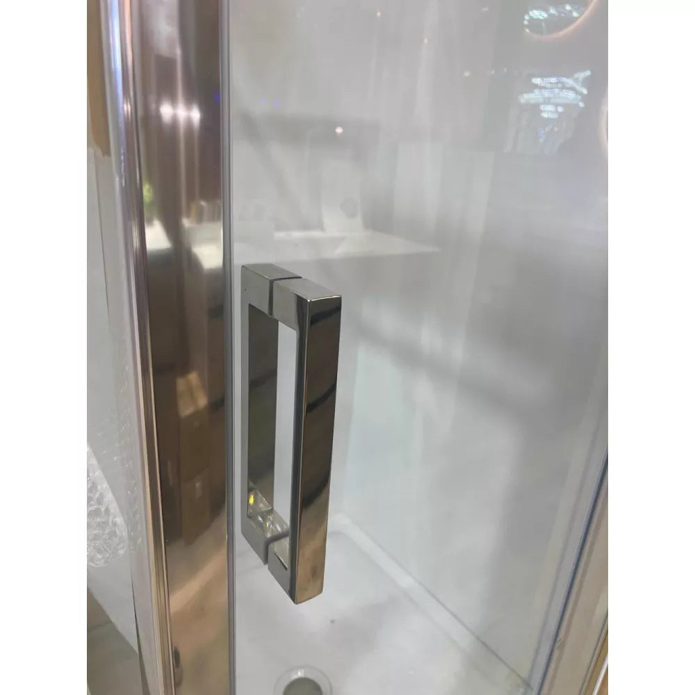 900X900MM SQUARE SHOWER ENCLOSURE KIT - CHROME - The Tile Collection™