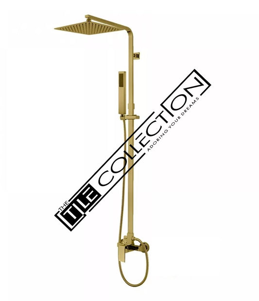 FUSION 3 in 1 RAIN SHOWER SET - BRUSHED BRASS