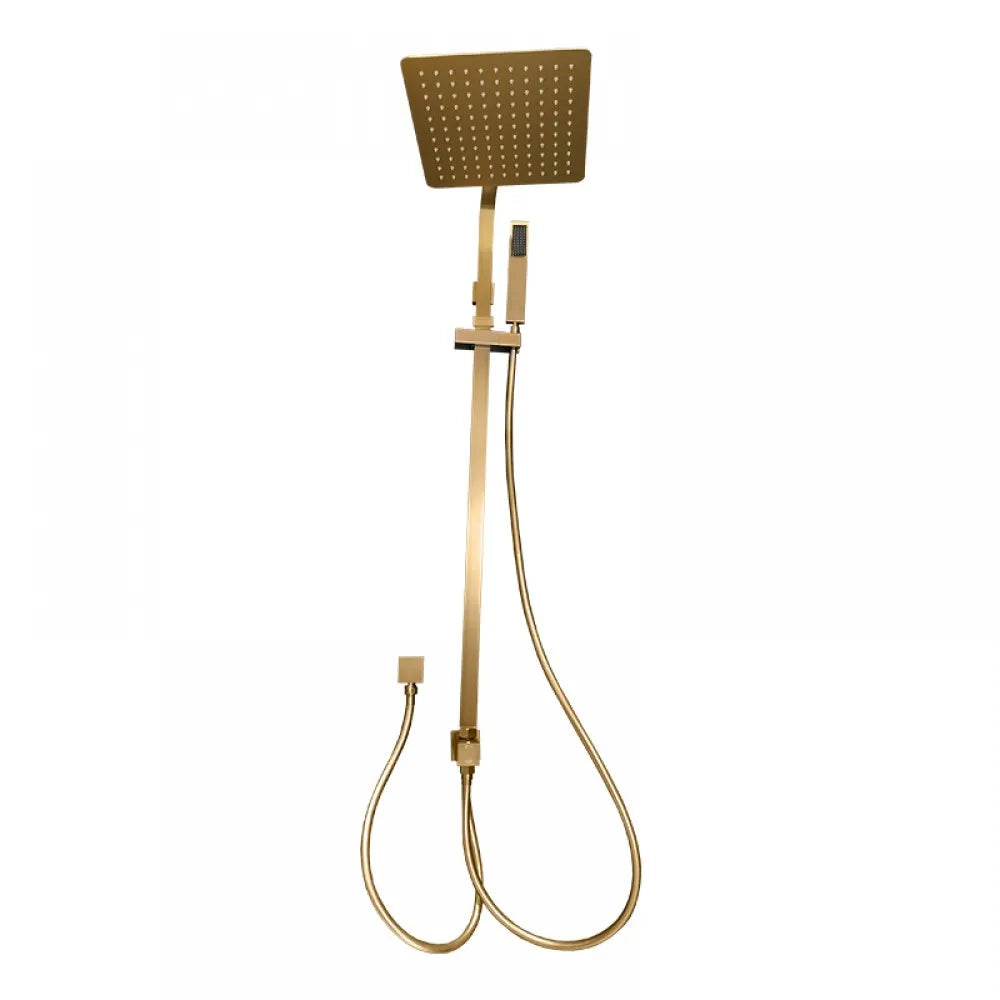FUSION SQUARE TWIN RAINFALL SHOWER COLUMN WITH UNIVERSAL WATER INLET - 5 COLOURS