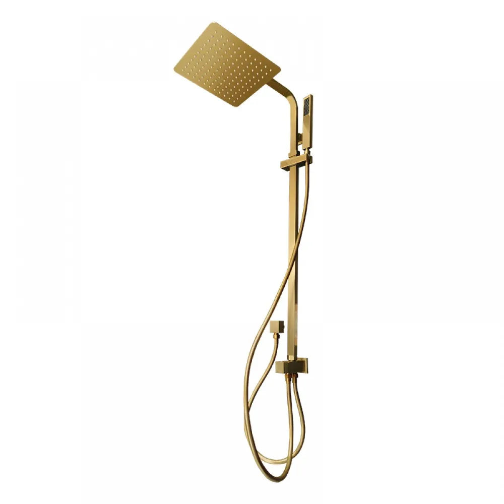 FUSION SQUARE TWIN RAINFALL SHOWER COLUMN WITH UNIVERSAL WATER INLET - 5 COLOURS
