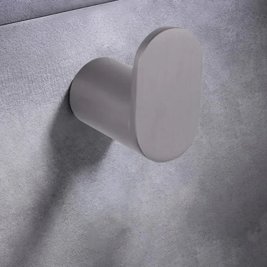 GUNMETAL GREY STAINLESS STEEL ROBE HOOK WALL MOUNTED