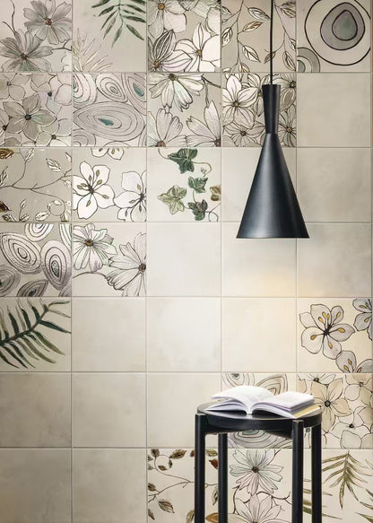 IVORY DECO PORCELAIN TILE 200X200MM