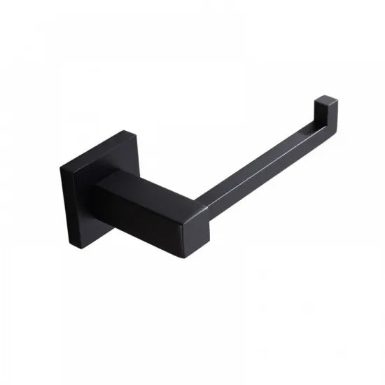 SQUARE TOILET ROLL HOLDER - MATTE BLACK