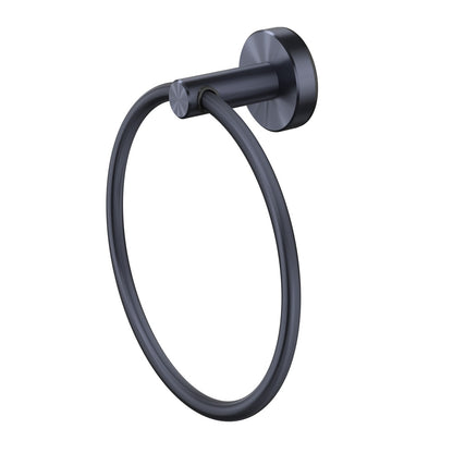 METHVEN TUROA HAND TOWEL RING - BRUSHED GUNMETAL - The Tile Collection™