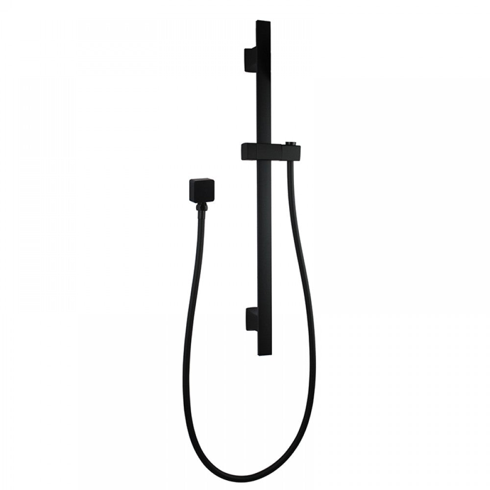FUSION SLIM SQUARE SHOWER SLIDE WITH 3 FUNCTION HANDHELD SHOWER - 2 COLOURS - The Tile Collection™