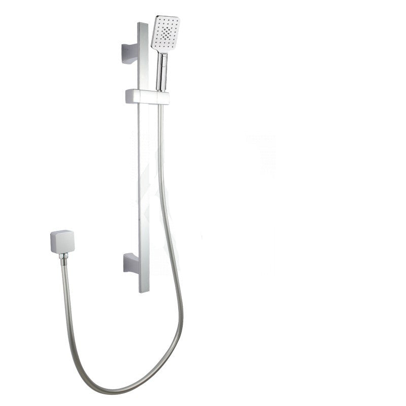 FUSION SLIM SQUARE SHOWER SLIDE WITH 3 FUNCTION HANDHELD SHOWER - 2 COLOURS - The Tile Collection™