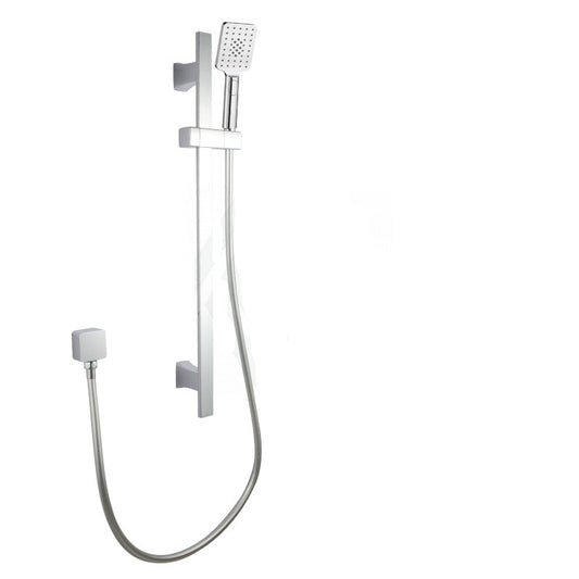 FUSION SLIM SQUARE SHOWER SLIDE WITH 3 FUNCTION HANDHELD SHOWER - 2 COLOURS - The Tile Collection™