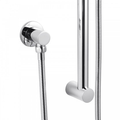 OPAL ROUND CHROME SHOWER SLIDE WITH SOAP DISH