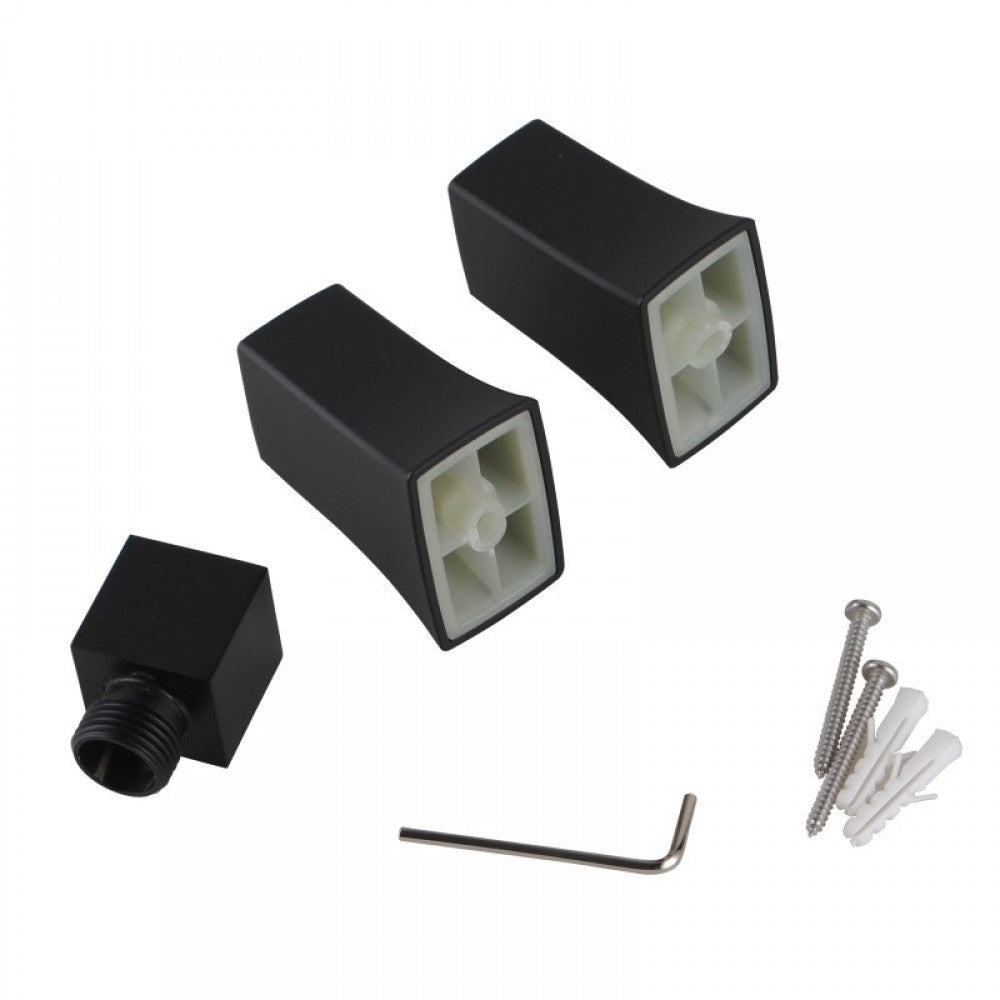 FUSION SLIM SQUARE SHOWER SLIDE WITH 3 FUNCTION HANDHELD SHOWER - 2 COLOURS - The Tile Collection™