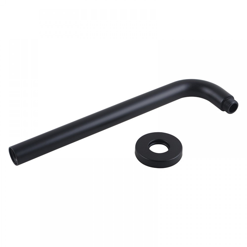 OPAL ROUND WALL MOUNT SHOWER ARM 400MM - 2 COLOURS - The Tile Collection™