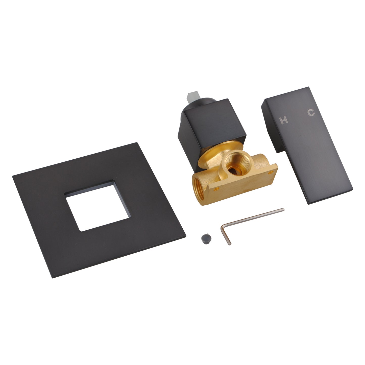 FUSION SQUARE SHOWER MIXER - 3 COLOURS