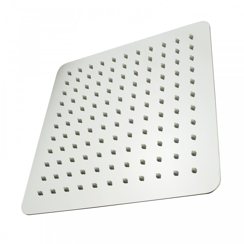 FUSION SQUARE ULTRA SLIM STAINLESS STEEL RAIN SHOWER HEAD - 4 COLOURS