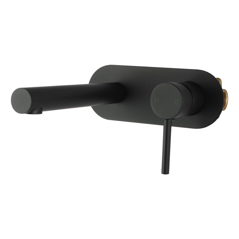 OPAL ROUND WALL MOUNTED MIXER & SPOUT SET - 2 COLOURS - The Tile Collection™