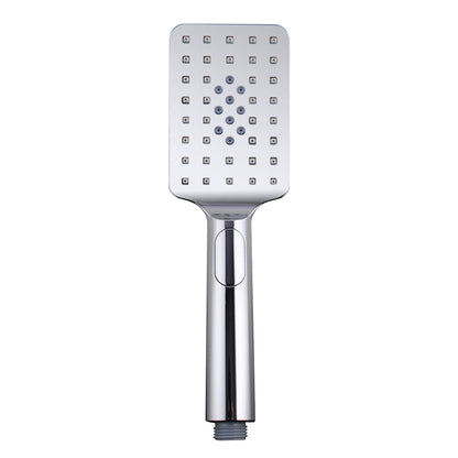 FUSION SQUARE TWIN RAINFALL SHOWER COLUMN WITH UNIVERSAL WATER INLET - 5 COLOURS