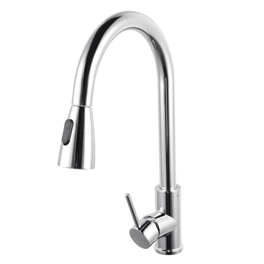 OPAL PULLOUT KITCHEN SINK MIXER- CHROME - The Tile Collection™