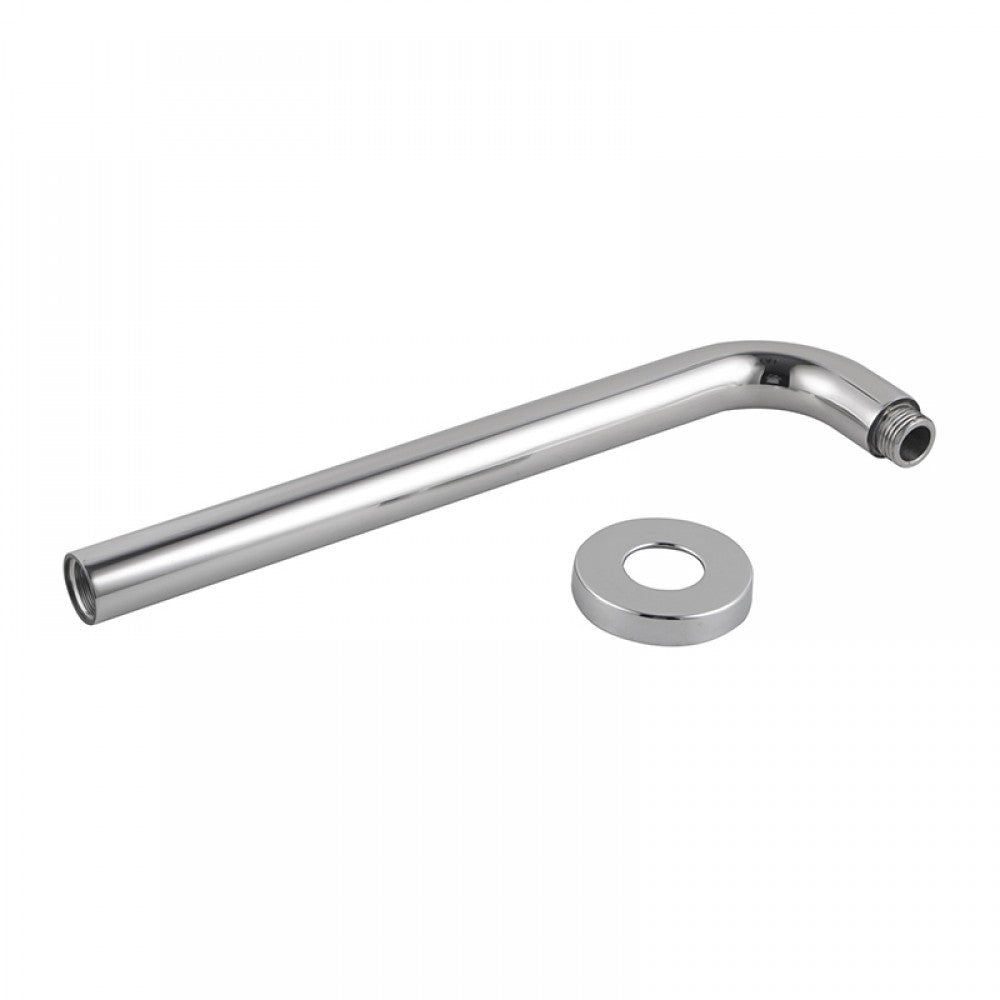 OPAL ROUND WALL MOUNT SHOWER ARM 400MM - 2 COLOURS - The Tile Collection™