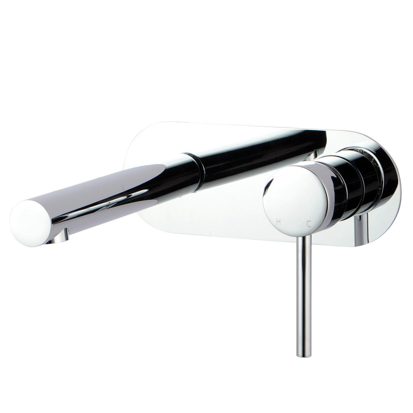 OPAL ROUND WALL MOUNTED MIXER & SPOUT SET - 2 COLOURS - The Tile Collection™
